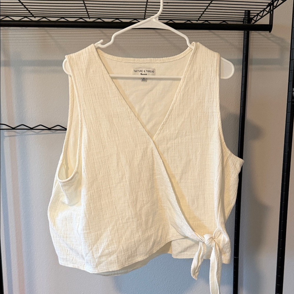 Universal Thread Cream Wrap Blouse